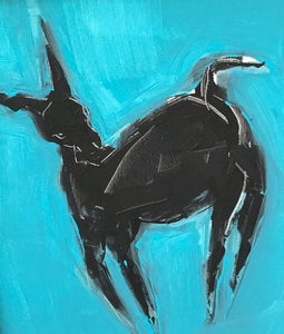 A Donkey in Turquoise